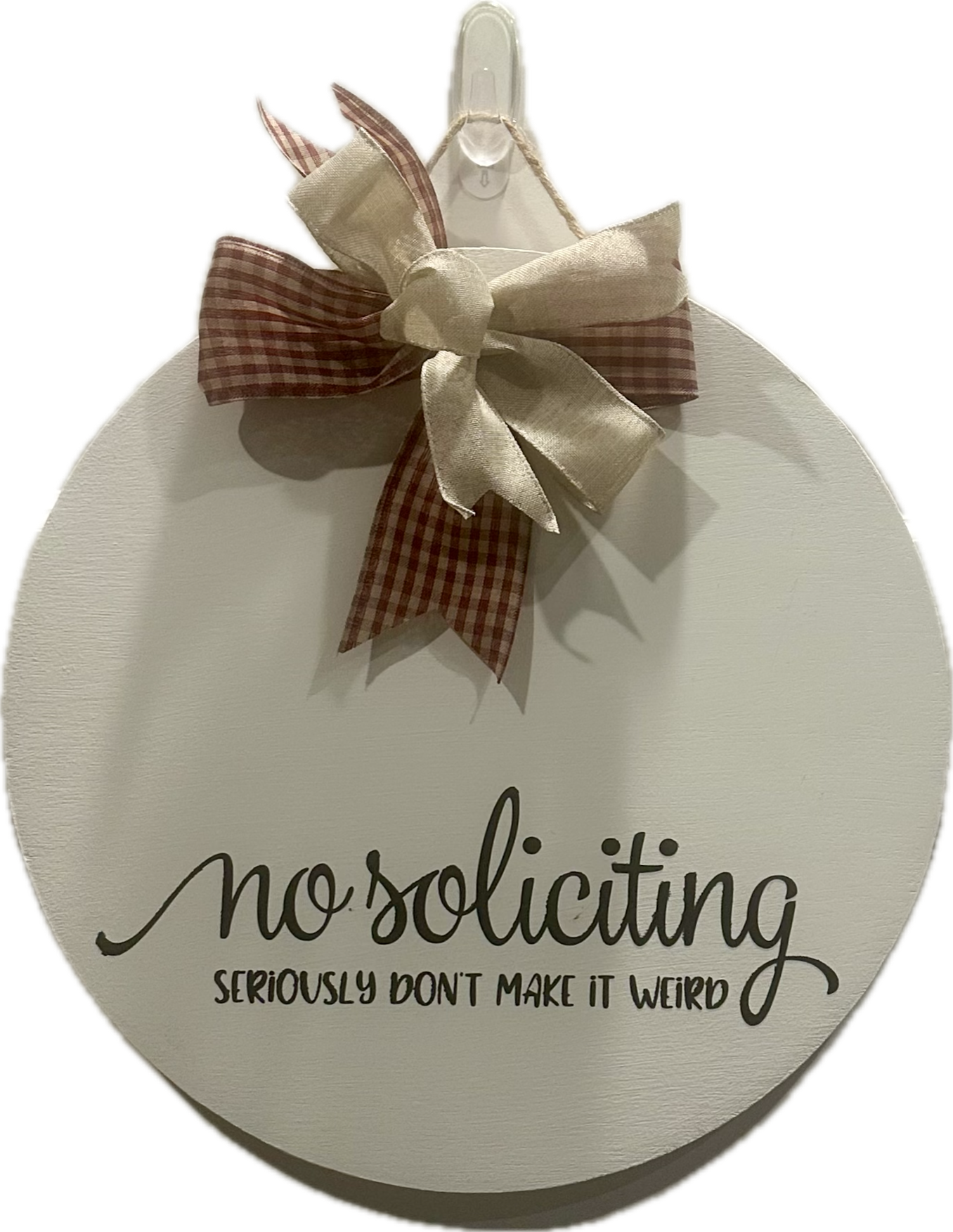 No Soliciting Door Sign