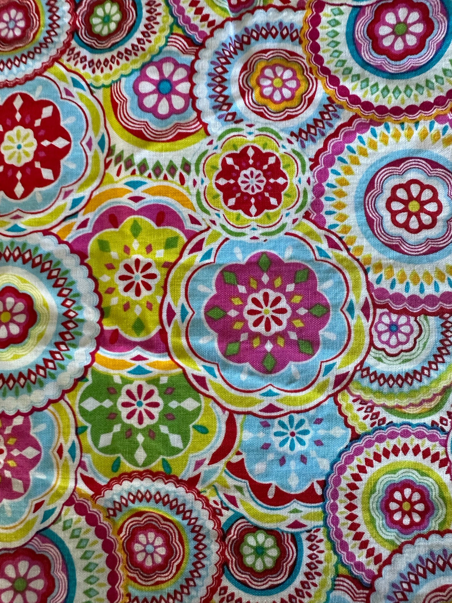 Handmade 100% Cotton Medium Boxy Bag | 100% Cotton Zipper Pouch