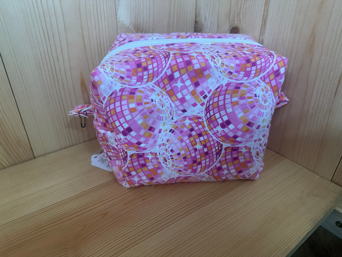 Handmade 100% Cotton Large Boxy Bag | 100% Cotton Zipper Pouch