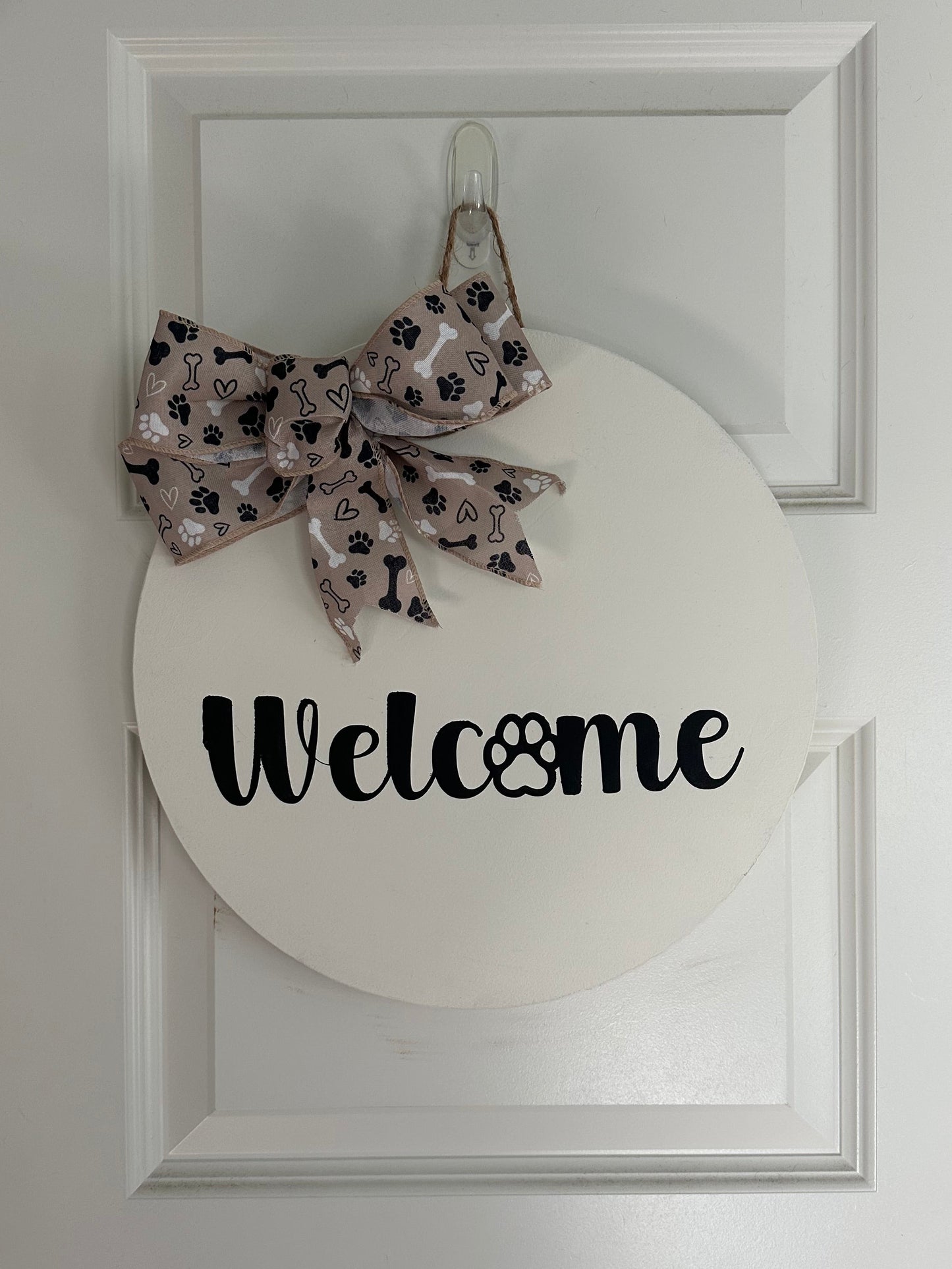 Door Sign - Dog Paw Welcome