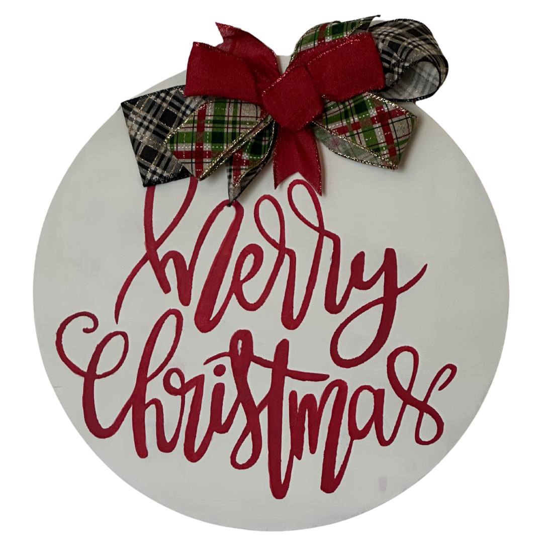 Merry Christmas Door Sign