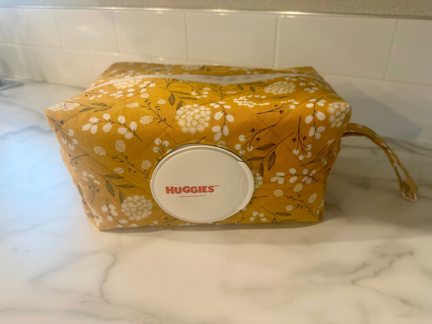 Handmade 100% Cotton Diaper & Wipe Bag | Baby Essentials Organizer