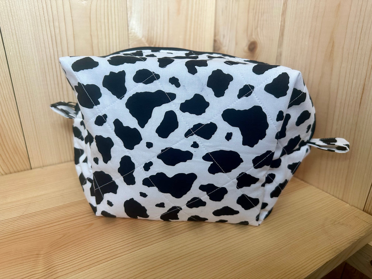 Handmade 100% Cotton Large Boxy Bag | 100% Cotton Zipper Pouch