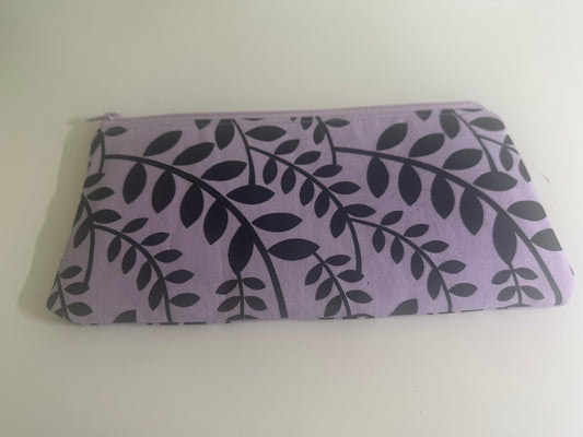 Zippered Pouch - Purple Ivy