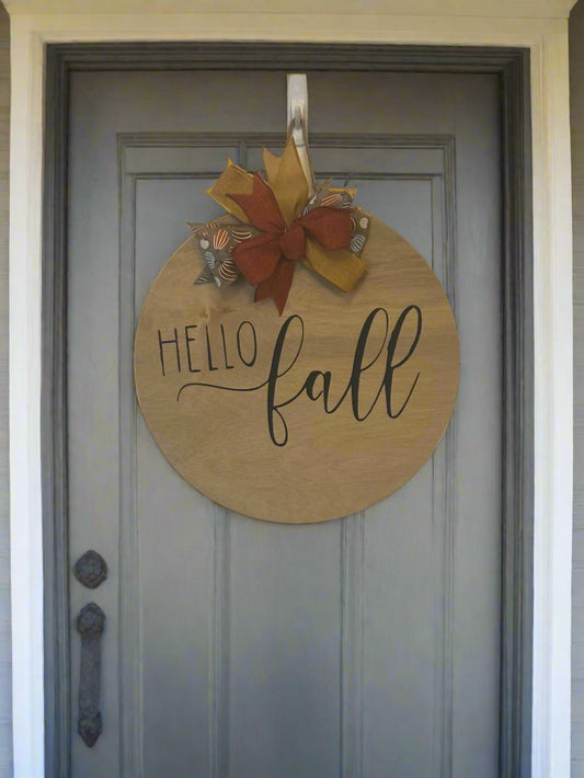 Door Sign - Hello Fall