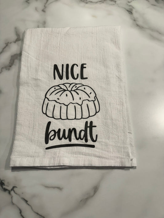 Flour Sack Towel-Nice Bundt