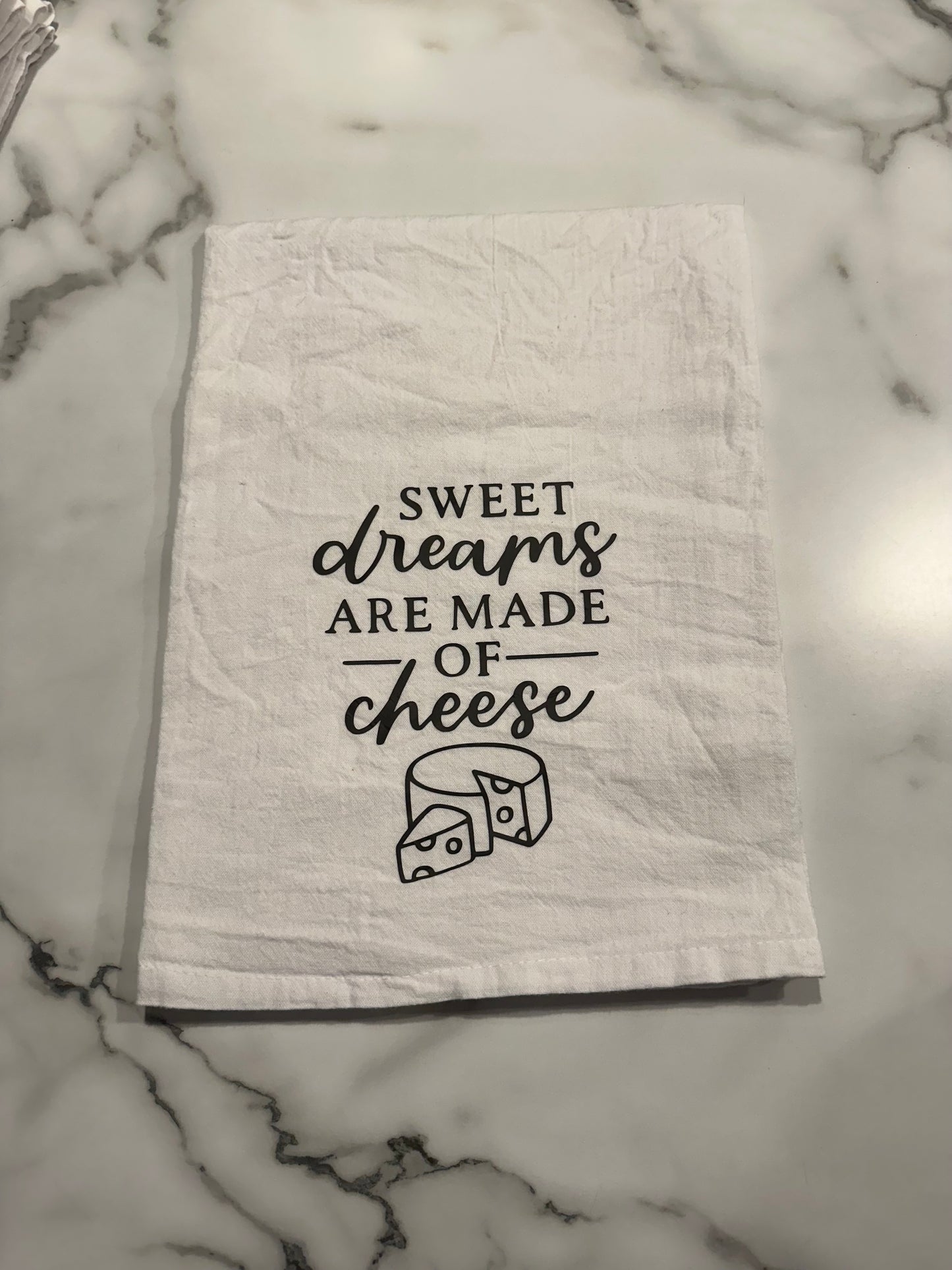 Flour Sack Towel-Sweet Dreams Are Made of Cheese