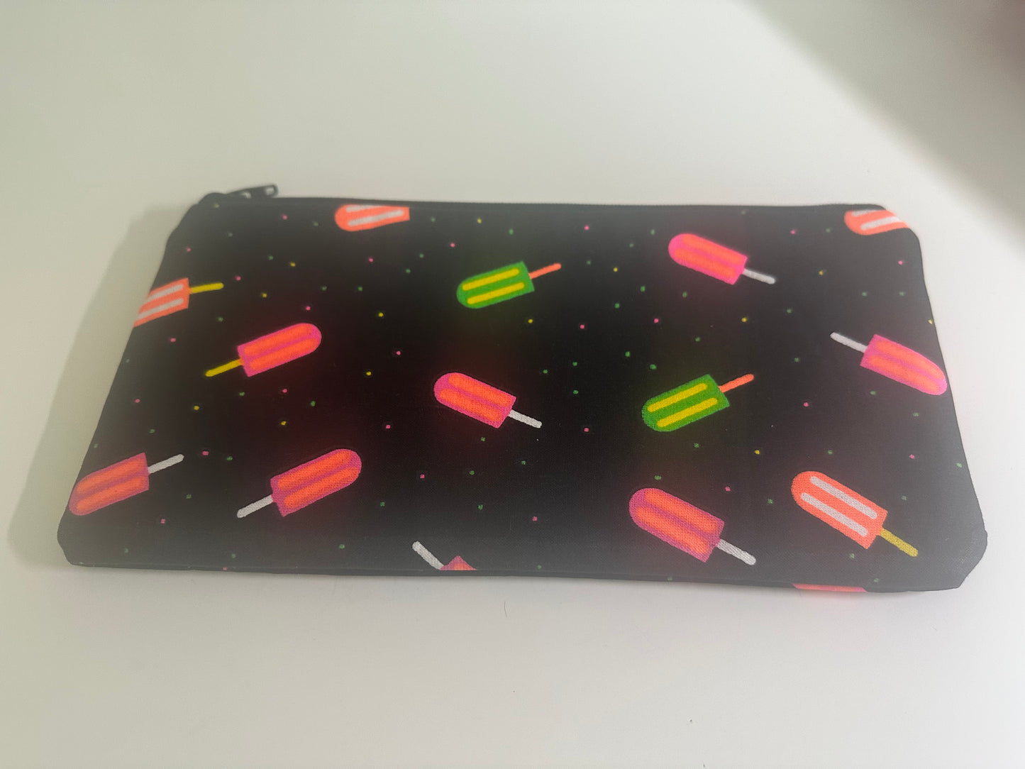 Zippered Pouch - Neon Popsicles