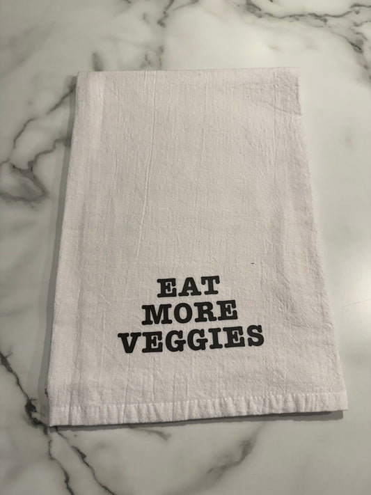 Flour Sack Towel-Eat More Veggies