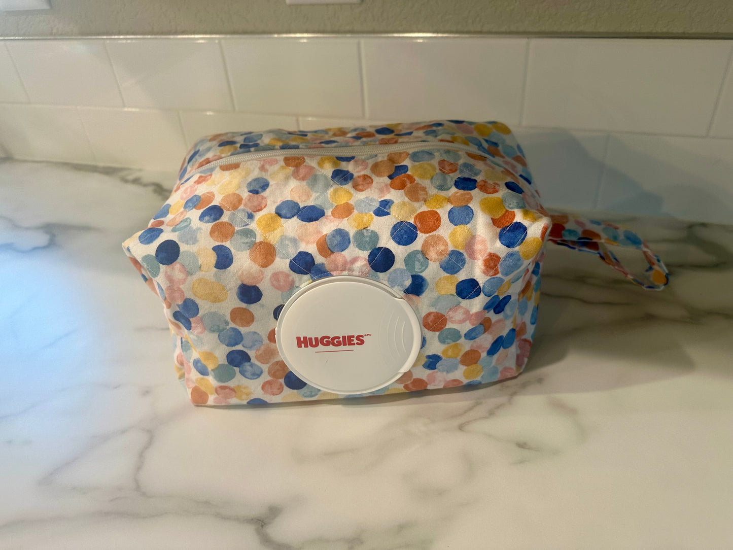 Handmade 100% Cotton Diaper & Wipe Bag | Baby Essentials Organizer