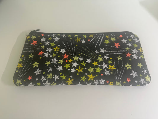 Zippered Pouch - Neon Stars