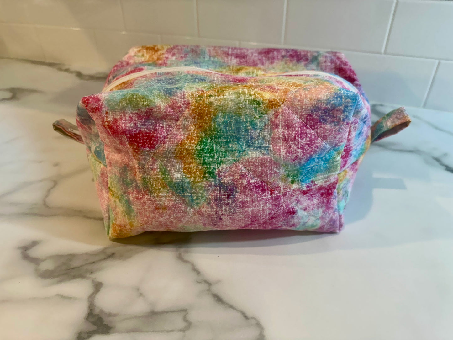 Handmade 100% Cotton Large Boxy Bag | 100% Cotton Zipper Pouch