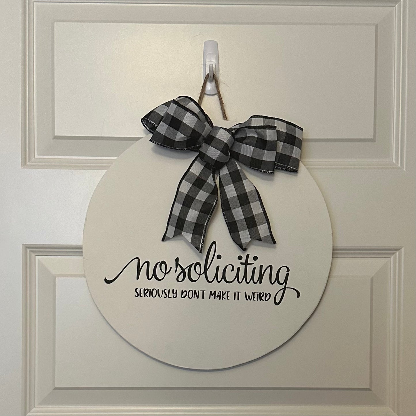 Door Sign - No Soliciting