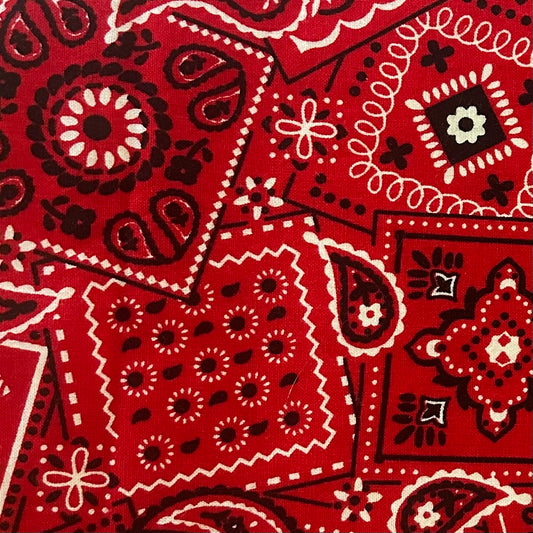 Keychain Wristlet - Red Bandana