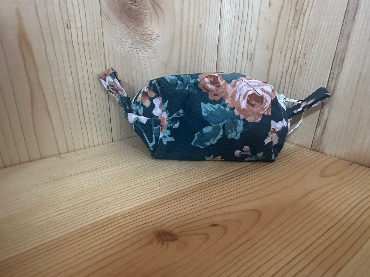 Handmade 100% Cotton Small Boxy Bag | 100% Cotton Zipper Pouch