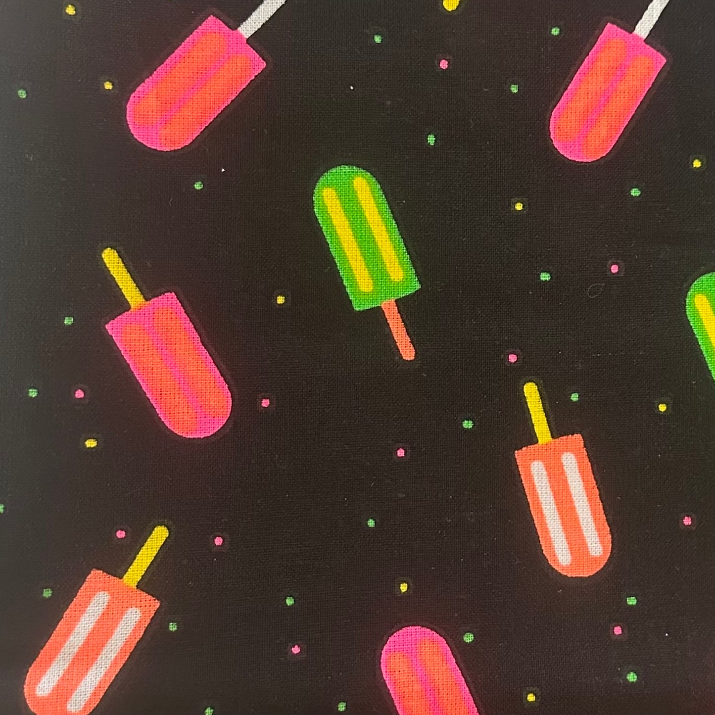Zippered Pouch - Neon Popsicles