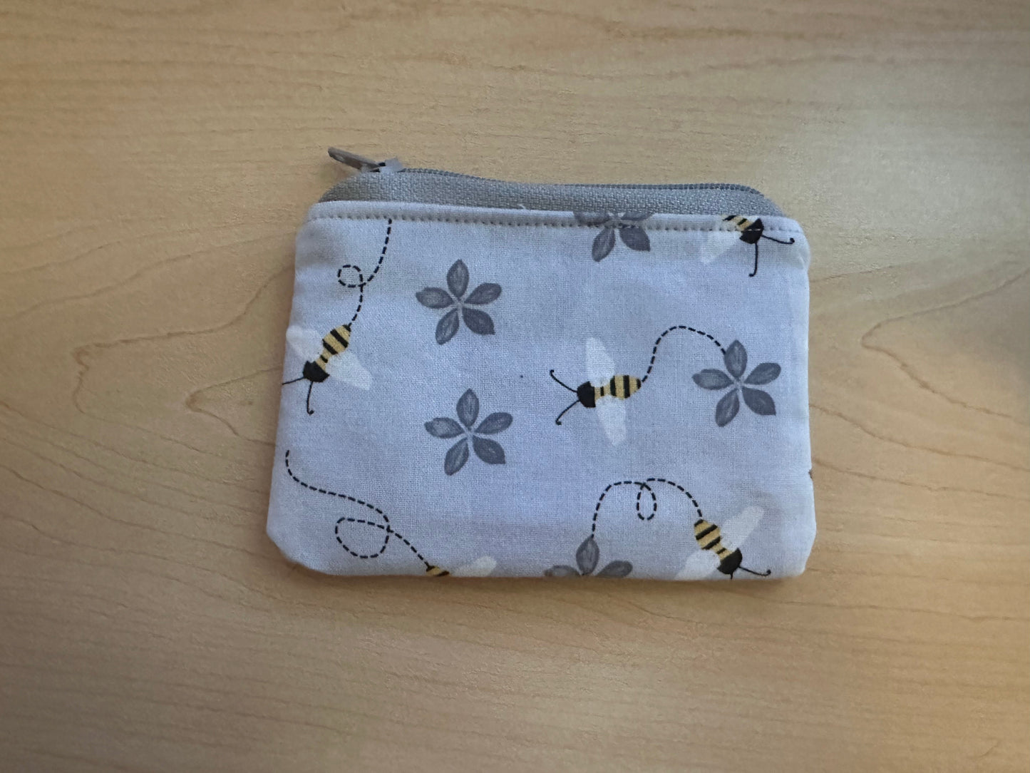 Handmade 100% Cotton Coin Pouch | Small Zipper Wallet