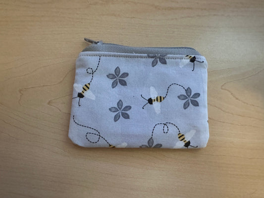 Handmade 100% Cotton Coin Pouch | Small Zipper Wallet
