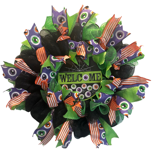 Wreath - Halloween Welcome