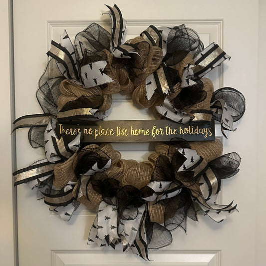 There's No Place Like Home For the Holidays Wreath