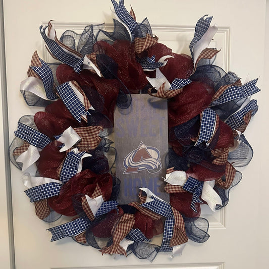 Colorado Avalanche Wreath