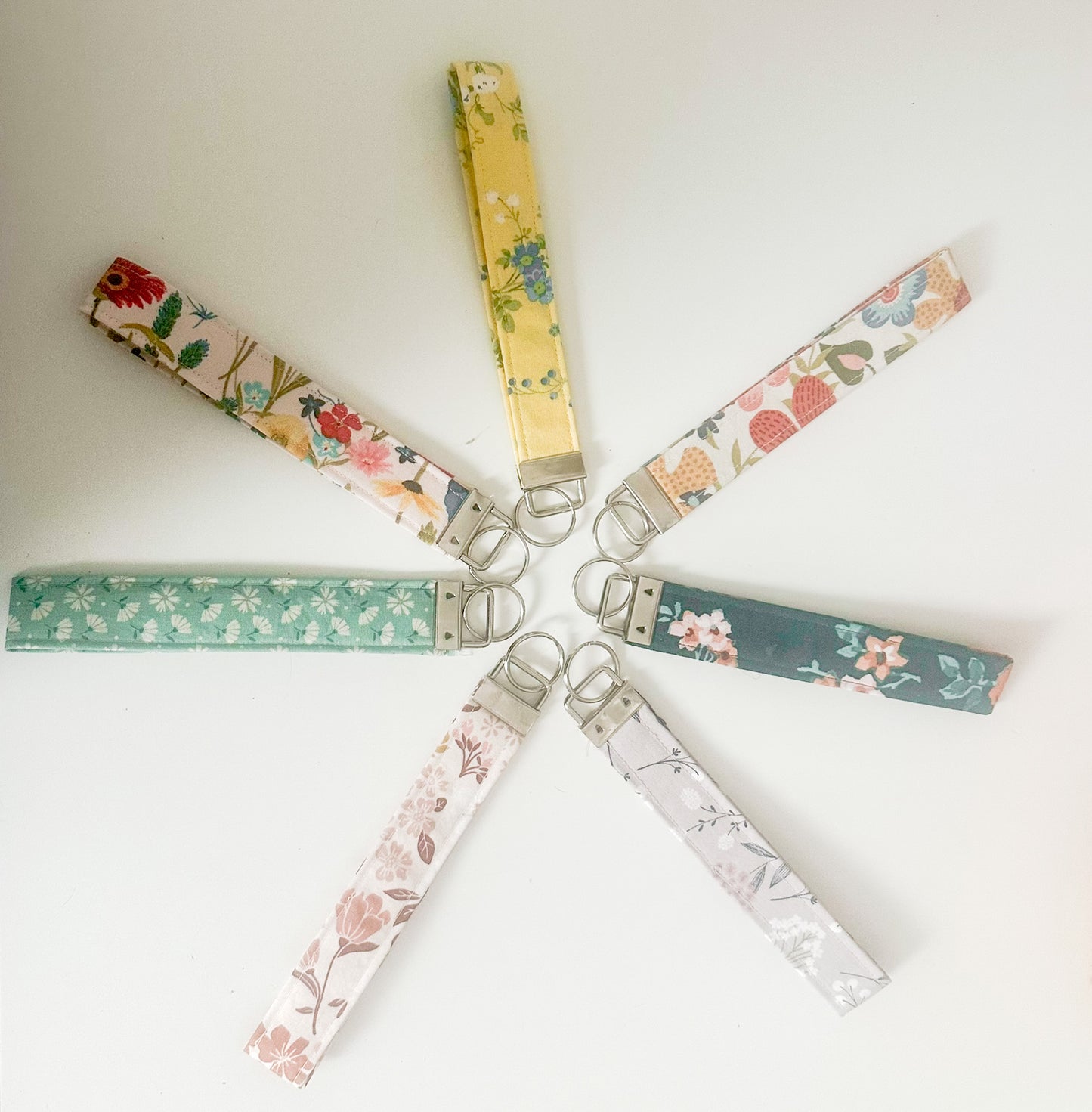 Handmade 100% Cotton Keychain Wristlet