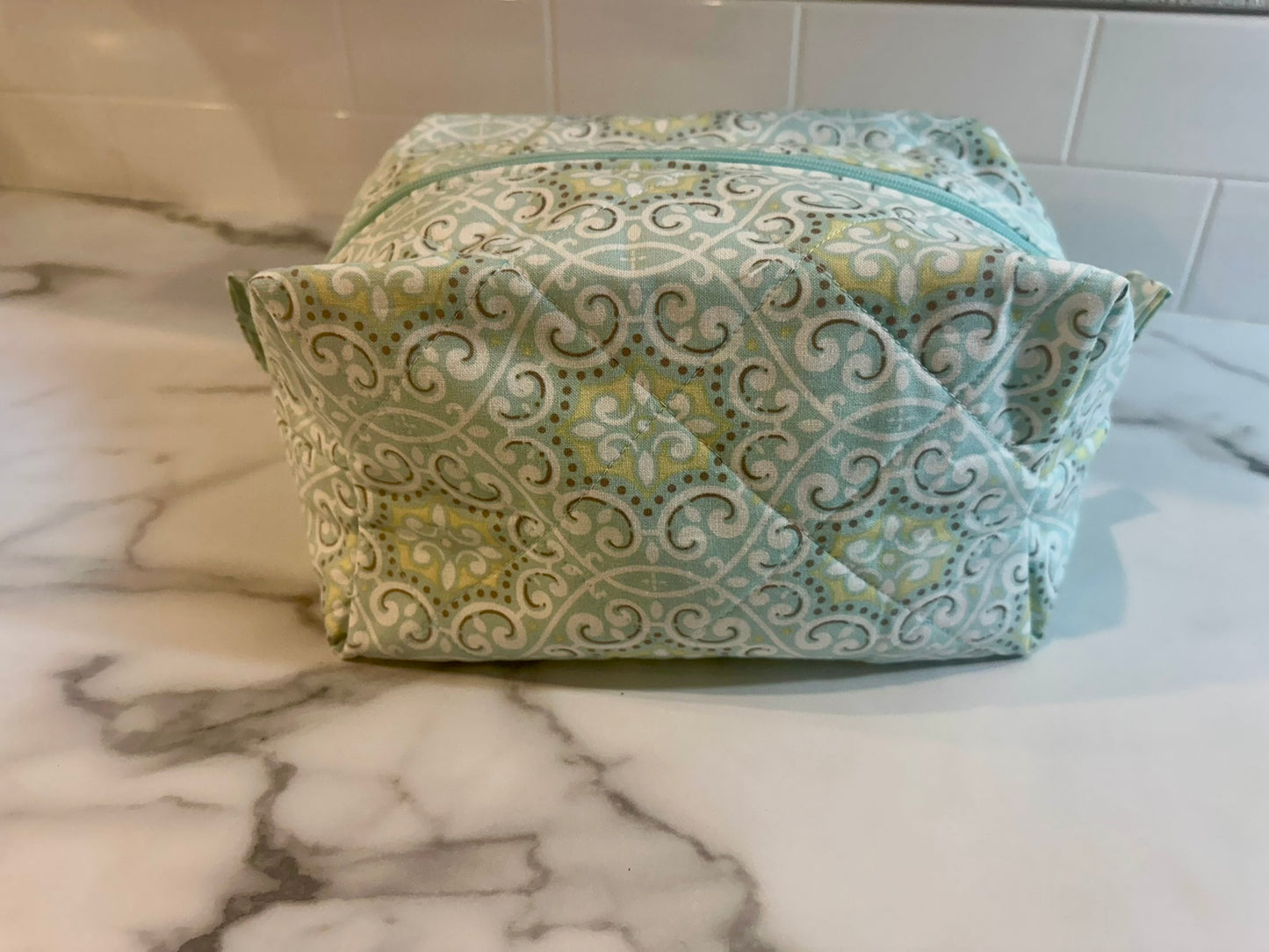 Handmade 100% Cotton Large Boxy Bag | 100% Cotton Zipper Pouch