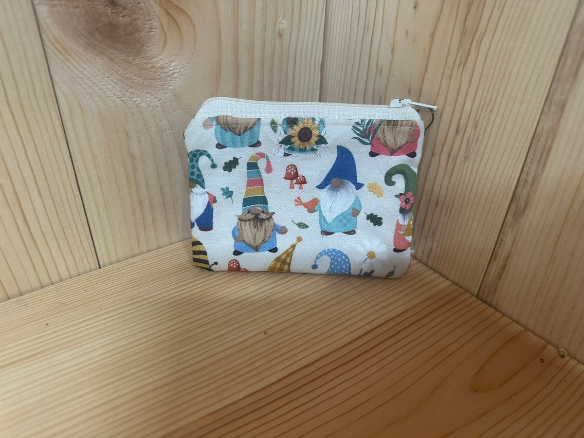 Handmade 100% Cotton Coin Pouch | Small Zipper Wallet