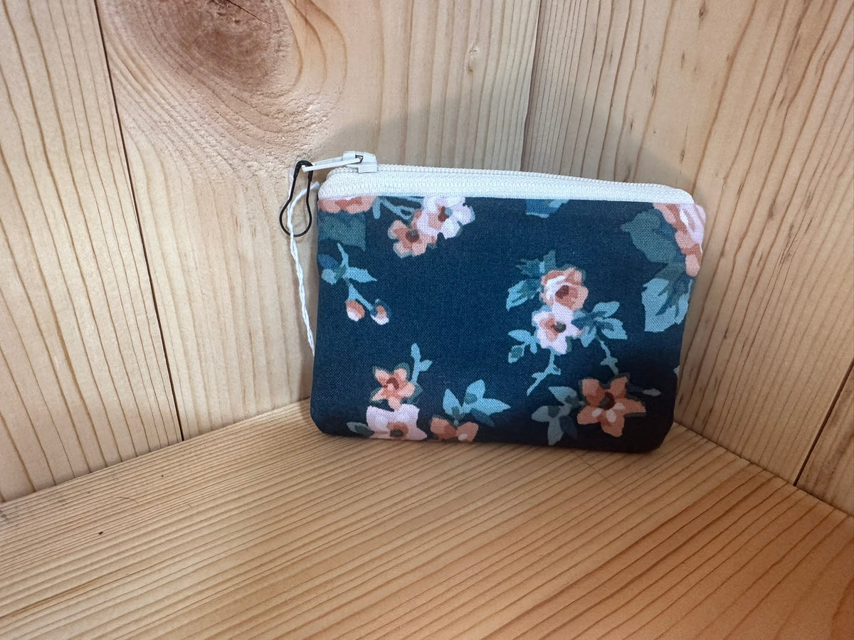 Handmade 100% Cotton Coin Pouch | Small Zipper Wallet