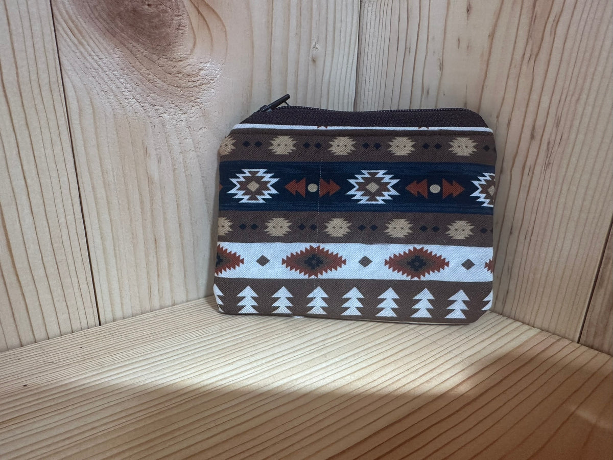 Handmade 100% Cotton Coin Pouch | Small Zipper Wallet