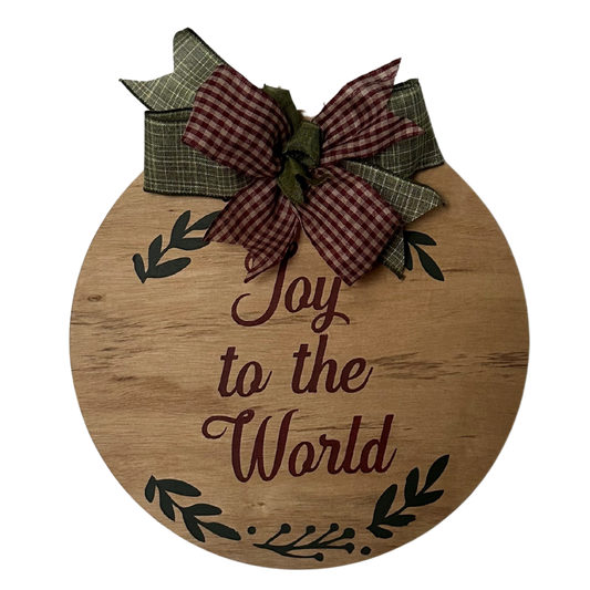 Joy To The World Door Sign