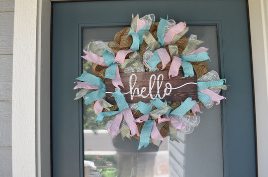 Wreath - Pastel Hello