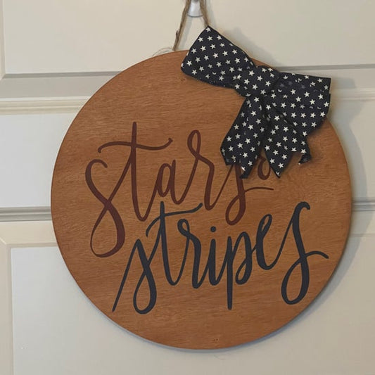 Door Sign - Stars and Stripes